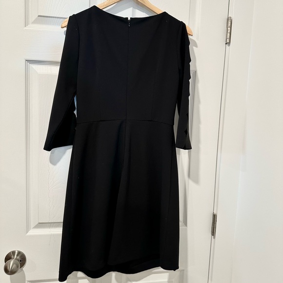 Vince Camuto Black Tailored Dress with Cutout Sleeves - Picture 2 of 4